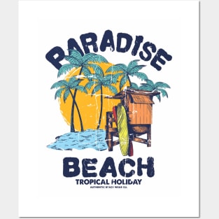 Paradise beach Posters and Art